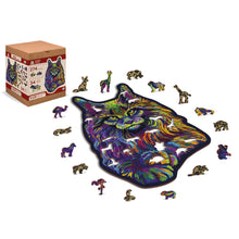 Load image into Gallery viewer, Wooden Puzzle: Rainbow Wild Cat 274pcs