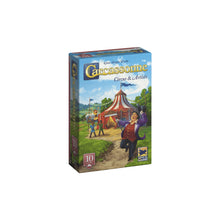 Load image into Gallery viewer, Board game box for 'Carcassonne Circus & Artisti' on a white background