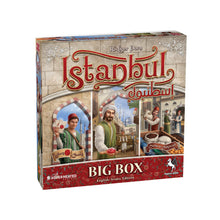 Load image into Gallery viewer, Board game box titled 'Istanbul' with illustrations of people and architecture on a white background.