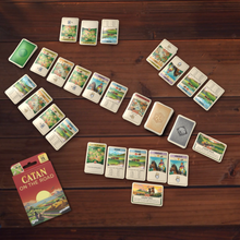 Load image into Gallery viewer, Catan On The Road cards laid out for play