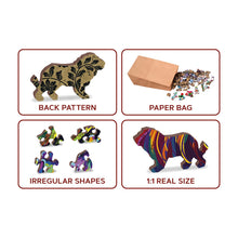 Load image into Gallery viewer, Wooden Puzzle: Rainbow Wild Cat 274pcs