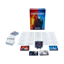 Load image into Gallery viewer, Codenames game set with cards and box on a white background