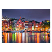 Load image into Gallery viewer, Wooden Puzzle: Amsterdam by Night 505pcs