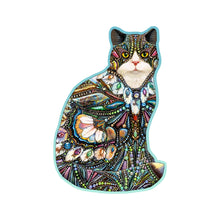 Load image into Gallery viewer, Wooden Puzzle: Jeweled Cat 250pcs