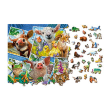 Load image into Gallery viewer, Wooden Puzzle: Animal Postcards 1010pcs