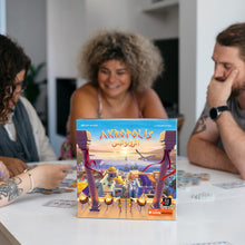 Load image into Gallery viewer, people-playing-akropolis-light-strategy-arabic-board-game