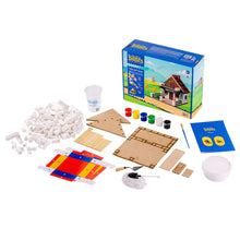 Load image into Gallery viewer, Bildits building kit with components and packaging on a white background