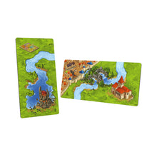 Load image into Gallery viewer, Two board game maps with fantasy landscapes on a white background