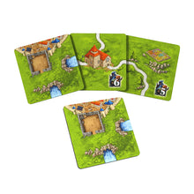 Load image into Gallery viewer, Set of board game cards with landscape designs on a white background