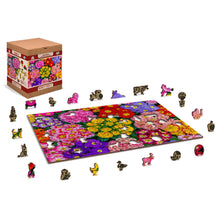 Load image into Gallery viewer, Wooden Puzzle: Blooming Flowers 505pcs
