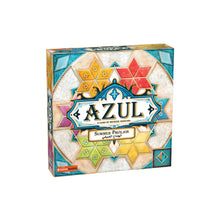 Load image into Gallery viewer, Azul summer pavilion board game box with colorful geometric patterns on a white background
