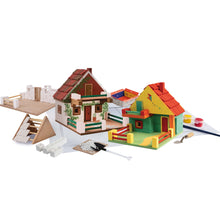 Load image into Gallery viewer, Colorful toy house set with tools on a white background
