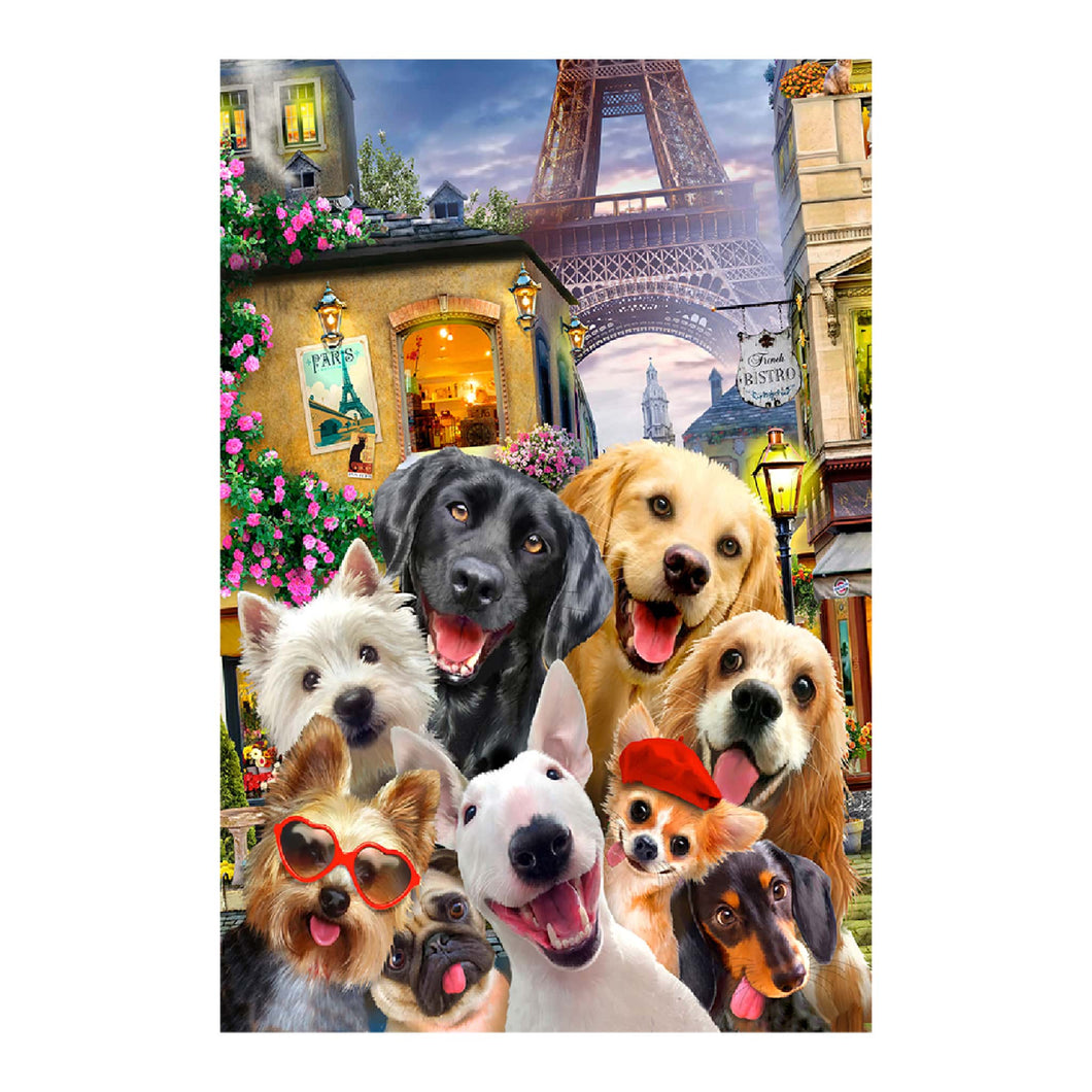 Wooden Puzzle: Puppies in Paris 200pcs