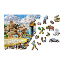 Load image into Gallery viewer, Wooden Puzzle: Railway 505pcs
