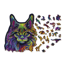 Load image into Gallery viewer, Wooden Puzzle: Rainbow Wild Cat 274pcs
