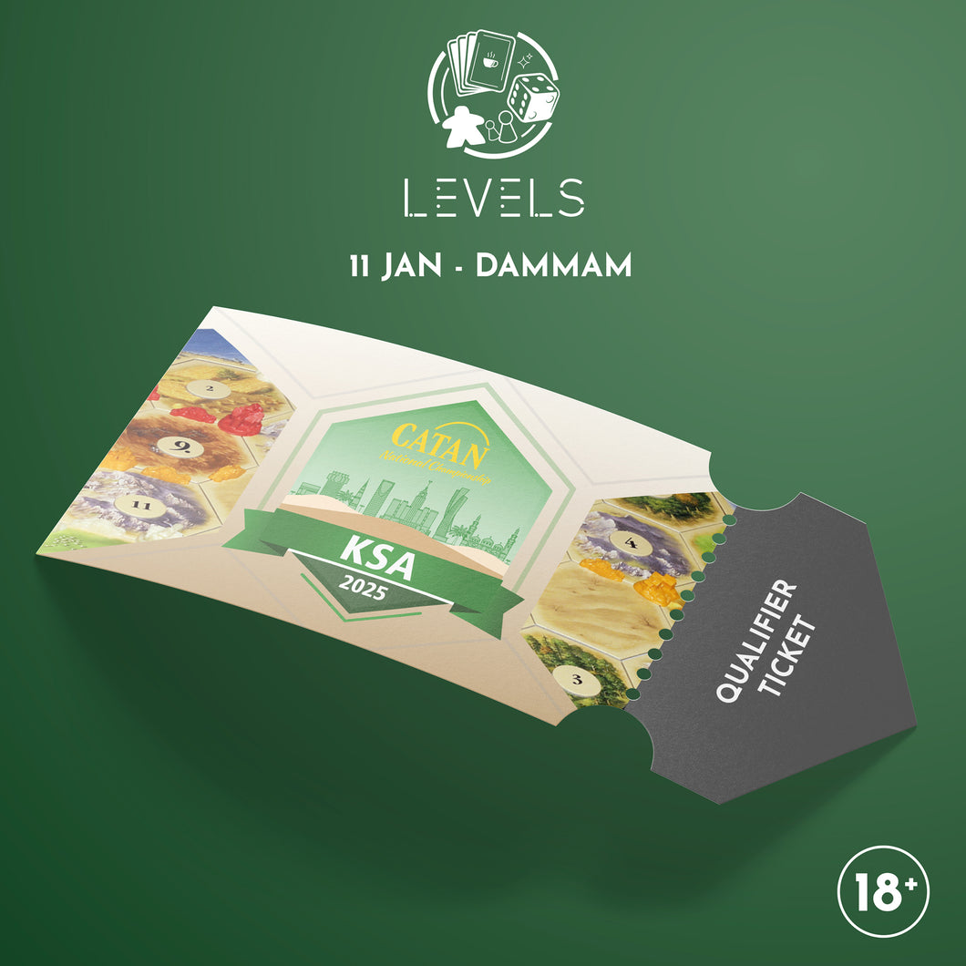 levels-board-game-cafe-dammam-catan-national-championship-qualifier-2024-ticket