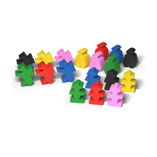 Load image into Gallery viewer, Colorful puzzle piece-shaped objects on a white background
